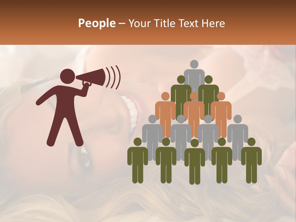 A Beautiful Woman Laying On Top Of A Bed PowerPoint Template