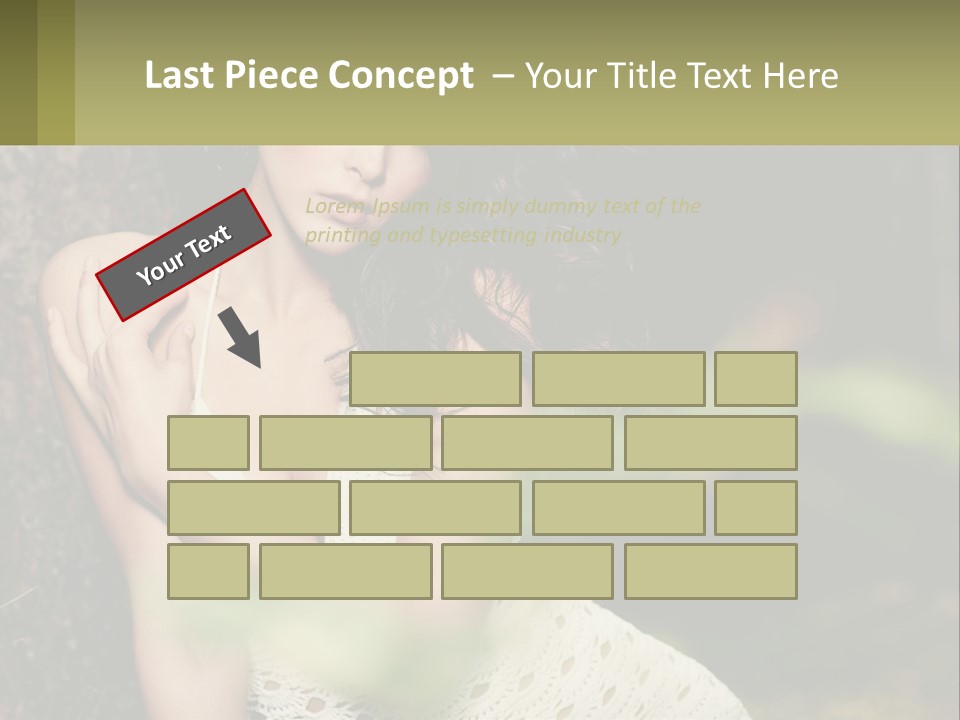 A Beautiful Woman In A White Dress Sitting Next To A Tree PowerPoint Template