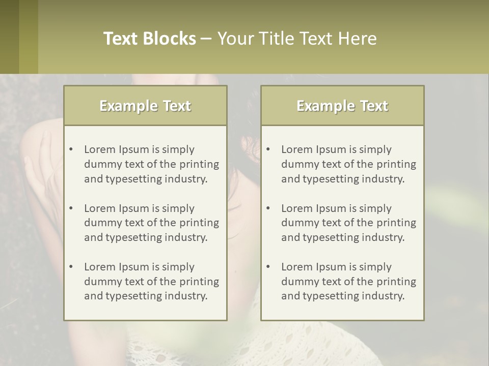 A Beautiful Woman In A White Dress Sitting Next To A Tree PowerPoint Template