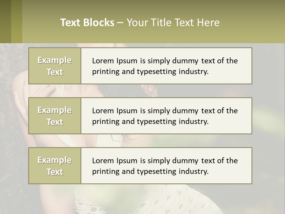 A Beautiful Woman In A White Dress Sitting Next To A Tree PowerPoint Template