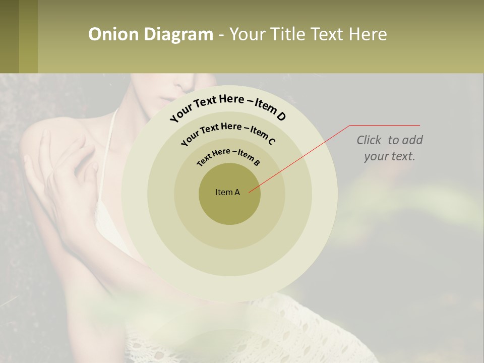 A Beautiful Woman In A White Dress Sitting Next To A Tree PowerPoint Template