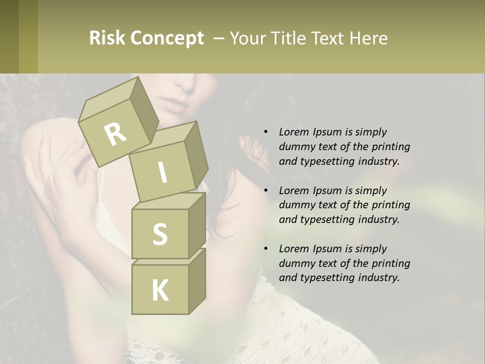 A Beautiful Woman In A White Dress Sitting Next To A Tree PowerPoint Template