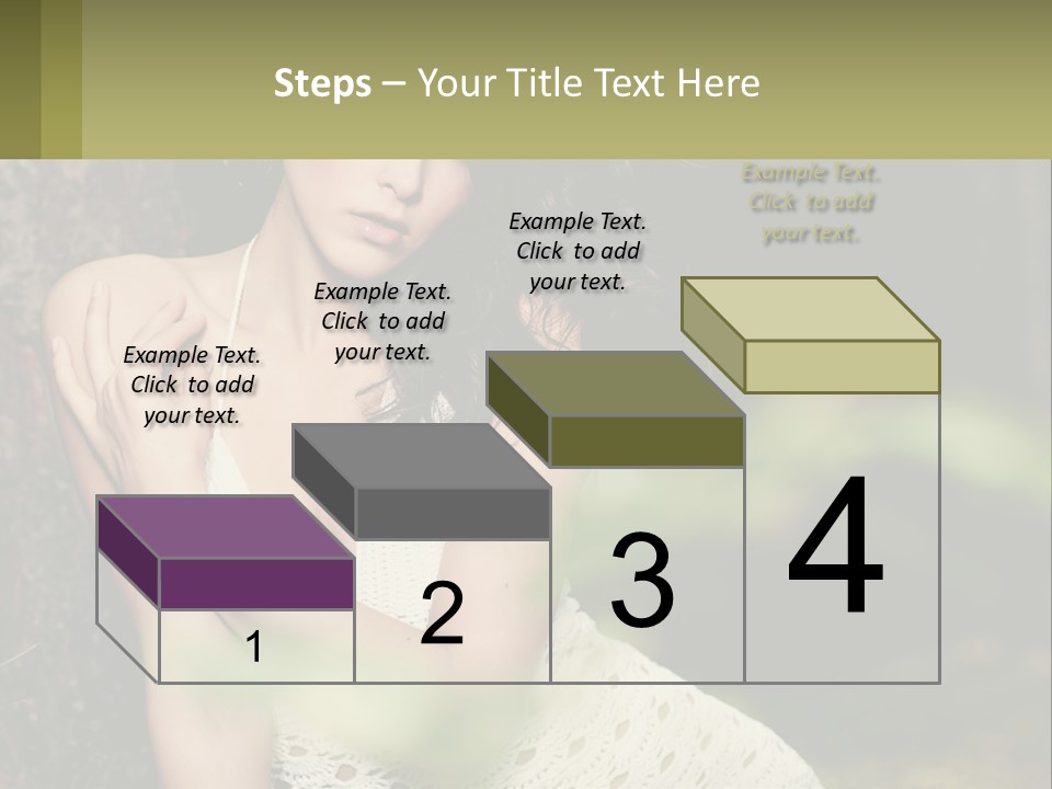 A Beautiful Woman In A White Dress Sitting Next To A Tree PowerPoint Template