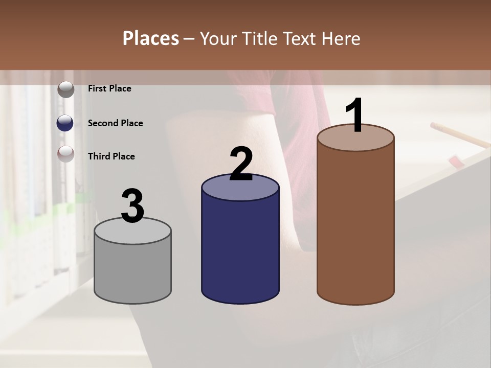 A Man Sitting In A Library Reading A Book PowerPoint Template