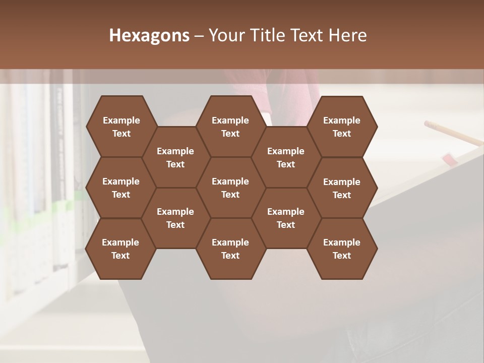 A Man Sitting In A Library Reading A Book PowerPoint Template