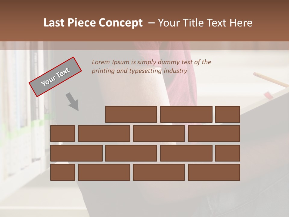 A Man Sitting In A Library Reading A Book PowerPoint Template