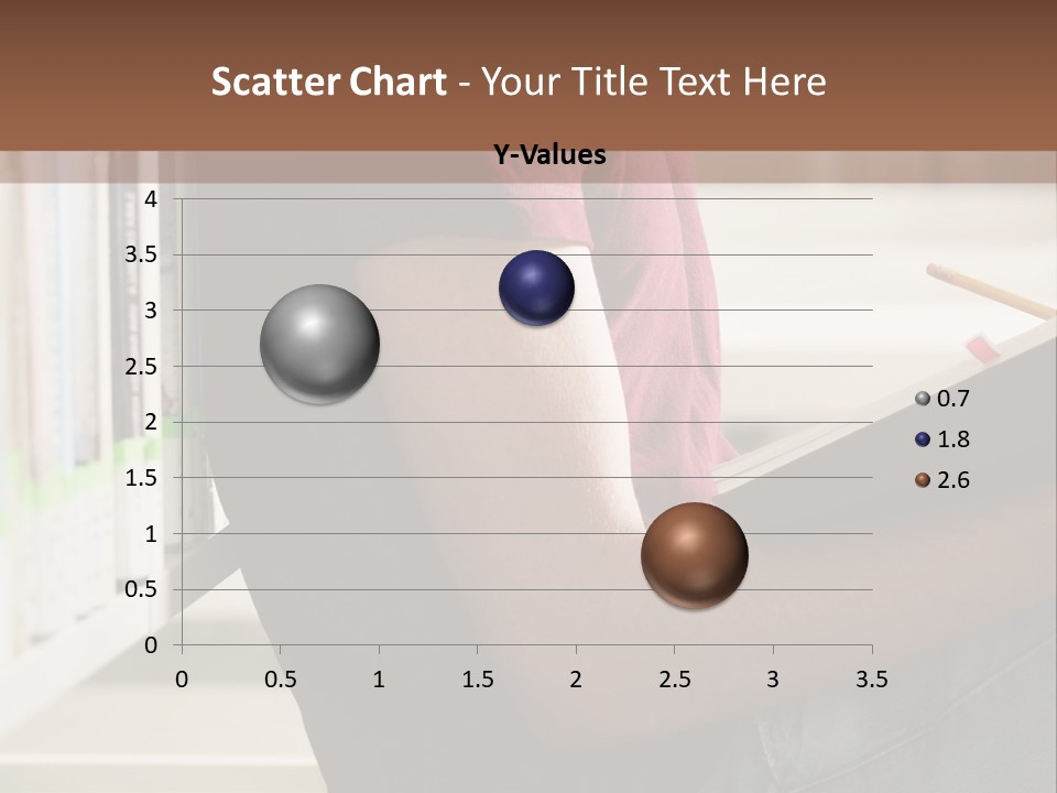 A Man Sitting In A Library Reading A Book PowerPoint Template