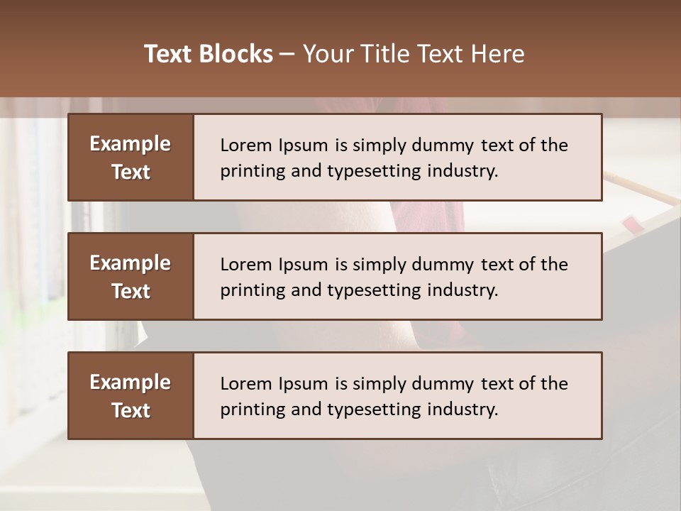 A Man Sitting In A Library Reading A Book PowerPoint Template