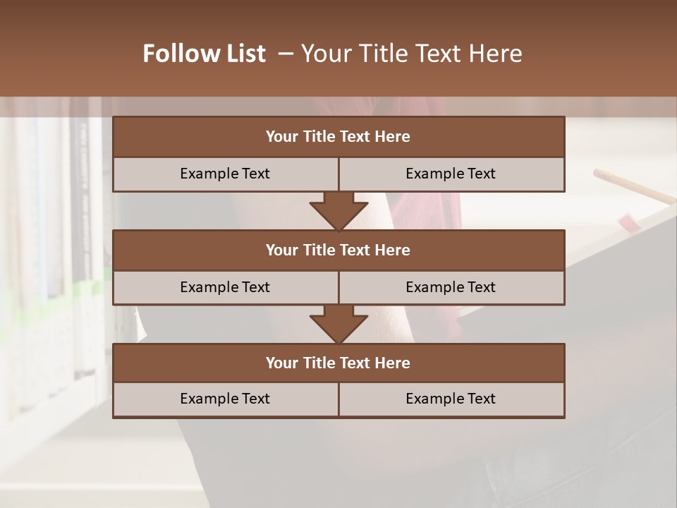 A Man Sitting In A Library Reading A Book PowerPoint Template