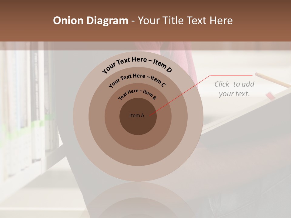A Man Sitting In A Library Reading A Book PowerPoint Template