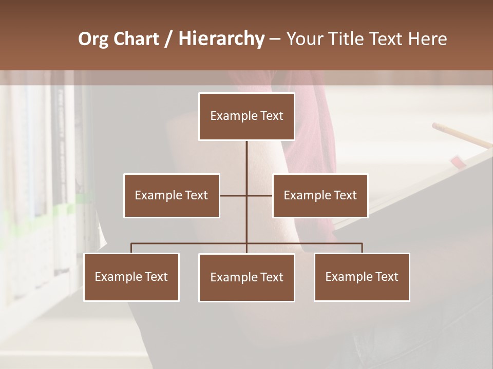 A Man Sitting In A Library Reading A Book PowerPoint Template