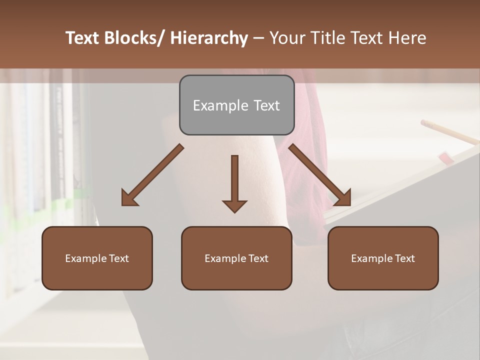 A Man Sitting In A Library Reading A Book PowerPoint Template