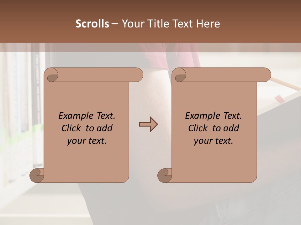 A Man Sitting In A Library Reading A Book PowerPoint Template