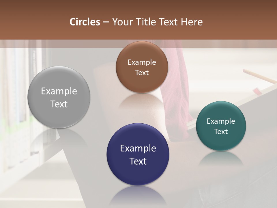 A Man Sitting In A Library Reading A Book PowerPoint Template