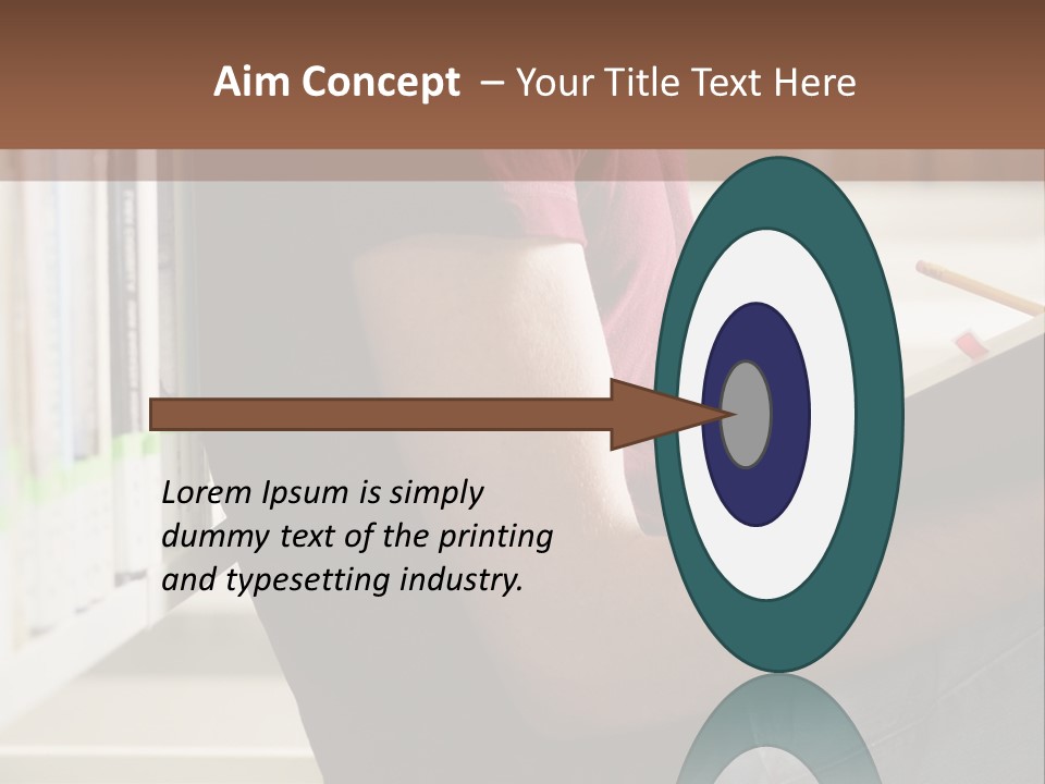 A Man Sitting In A Library Reading A Book PowerPoint Template