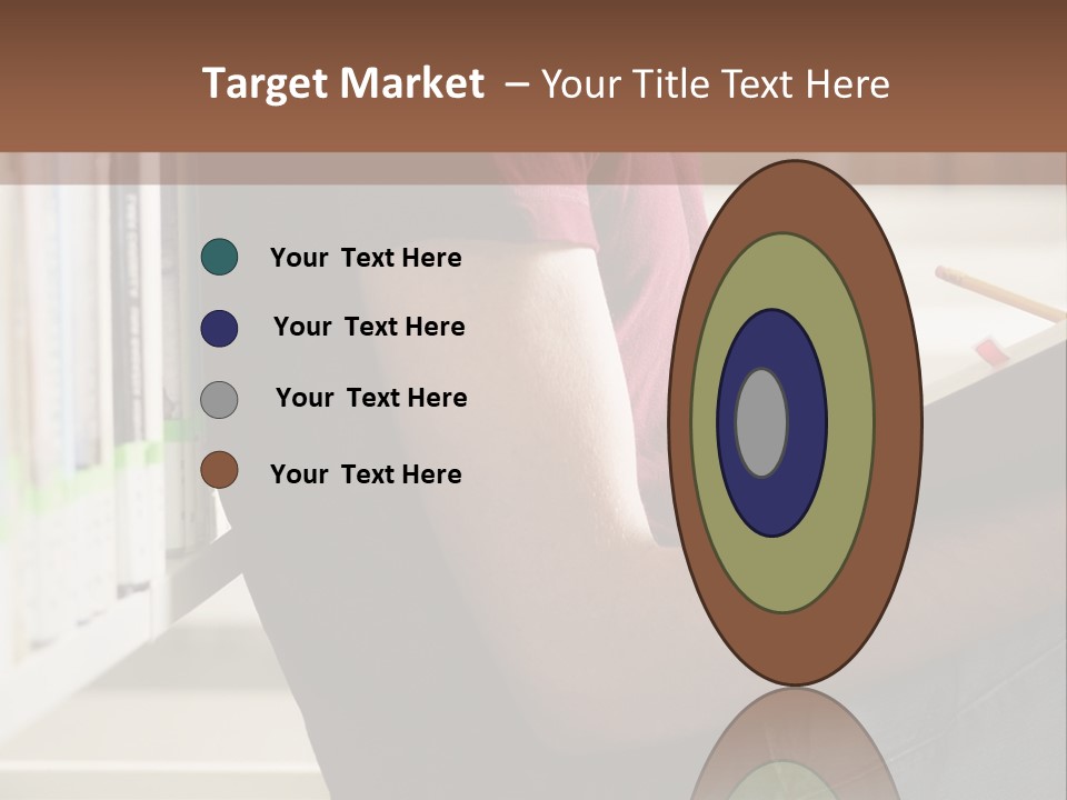 A Man Sitting In A Library Reading A Book PowerPoint Template