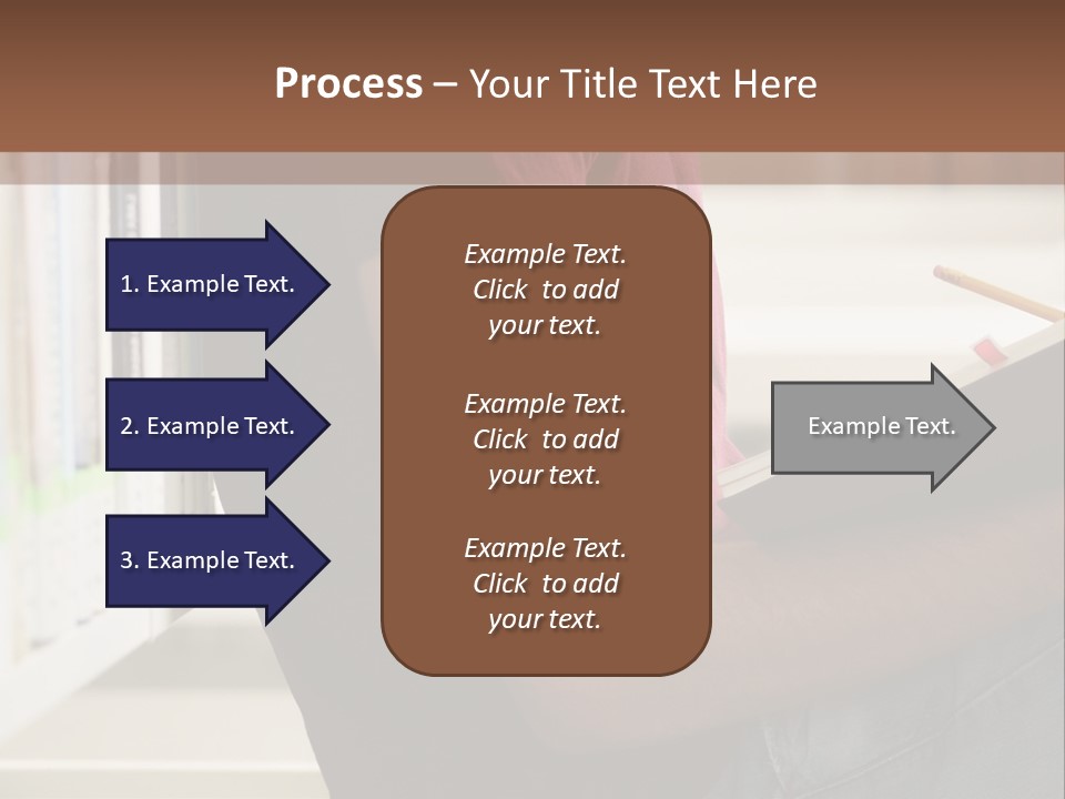 A Man Sitting In A Library Reading A Book PowerPoint Template