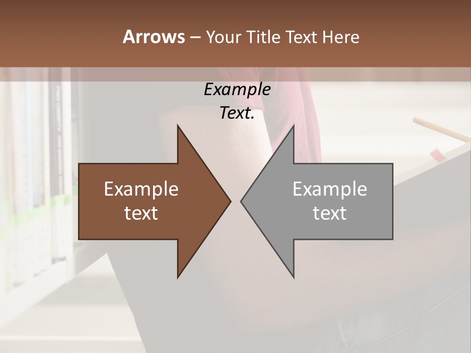 A Man Sitting In A Library Reading A Book PowerPoint Template