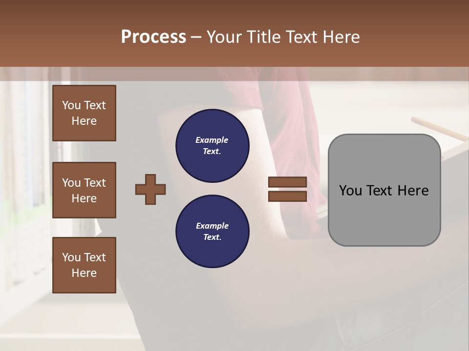 A Man Sitting In A Library Reading A Book PowerPoint Template