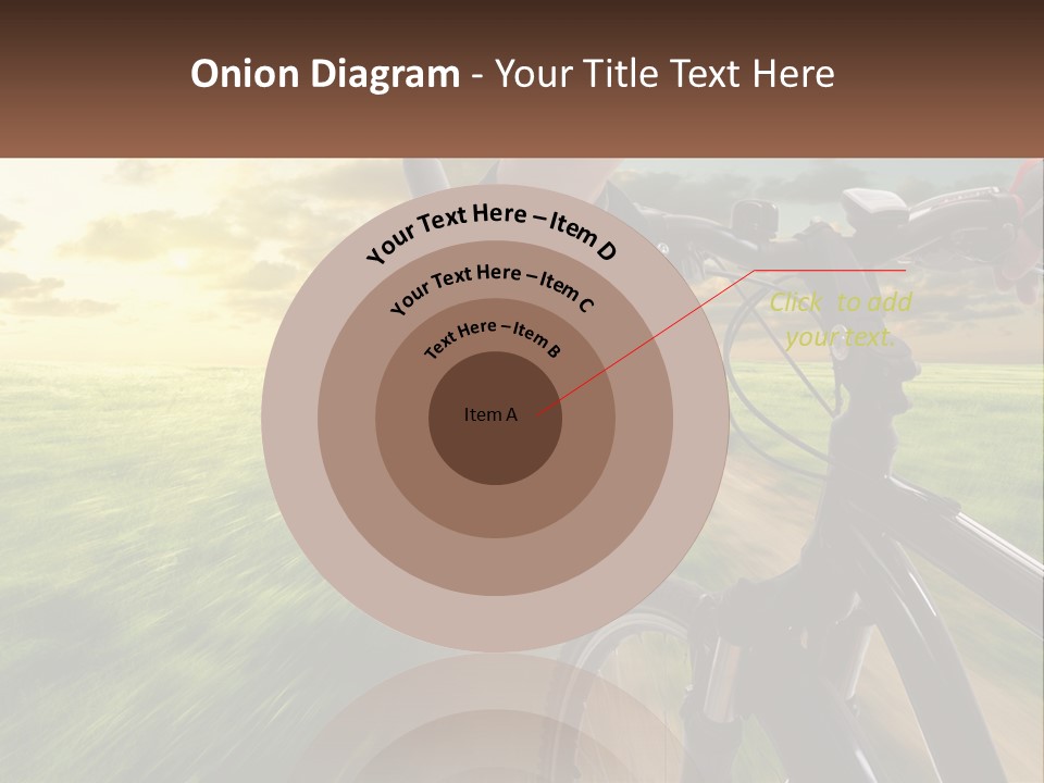A Person Riding A Bike Down A Dirt Road PowerPoint Template
