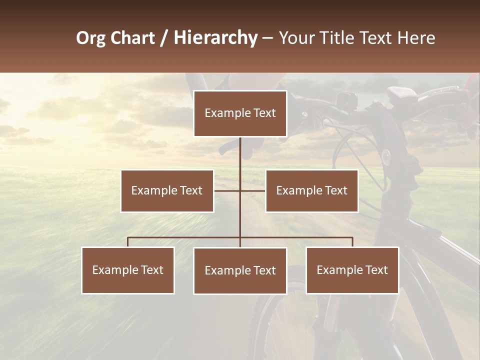 A Person Riding A Bike Down A Dirt Road PowerPoint Template