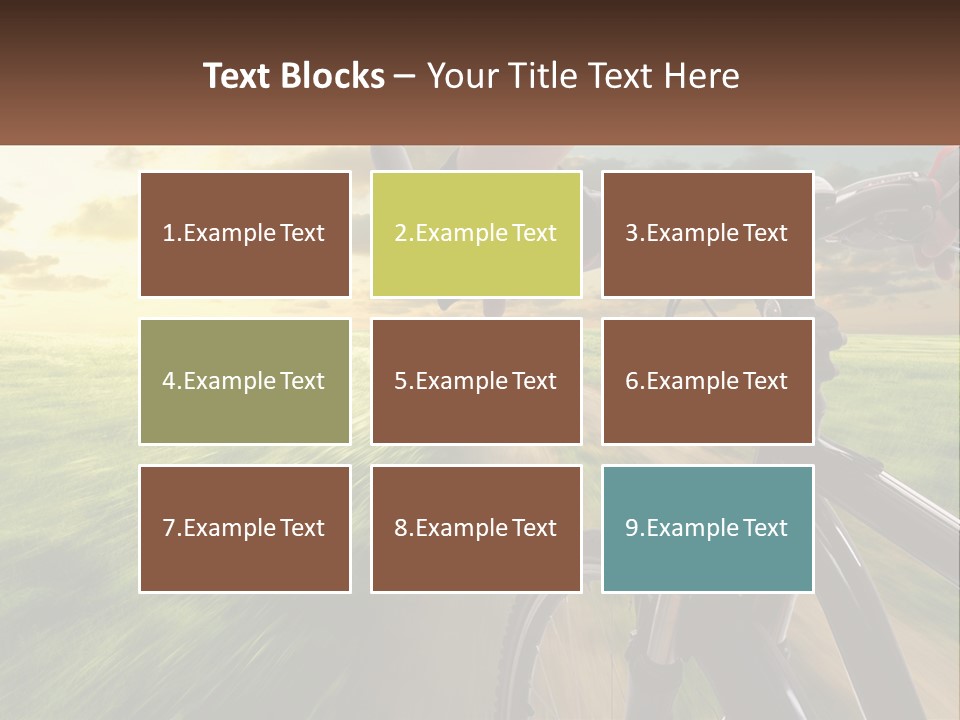 A Person Riding A Bike Down A Dirt Road PowerPoint Template