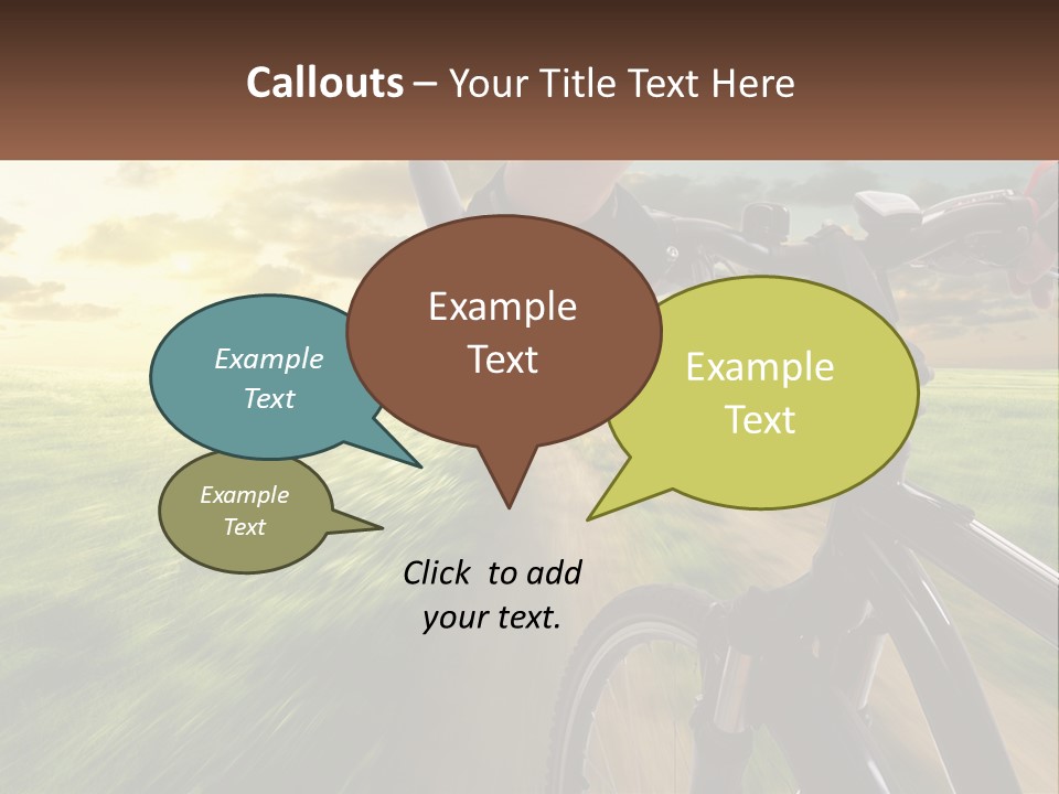 A Person Riding A Bike Down A Dirt Road PowerPoint Template