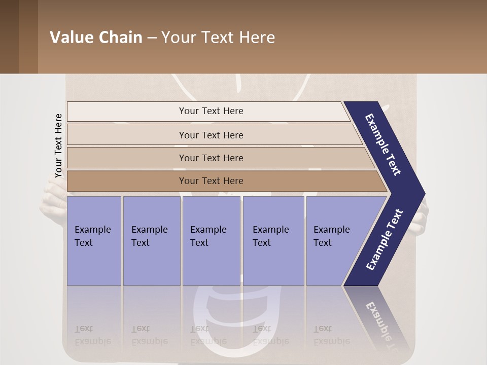 A Person Holding A Sign With A Light Bulb On It PowerPoint Template