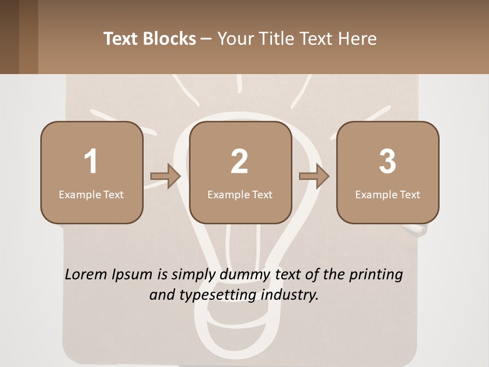 A Person Holding A Sign With A Light Bulb On It PowerPoint Template
