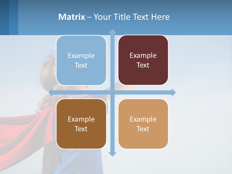 A Child In A Superhero Costume PowerPoint Template