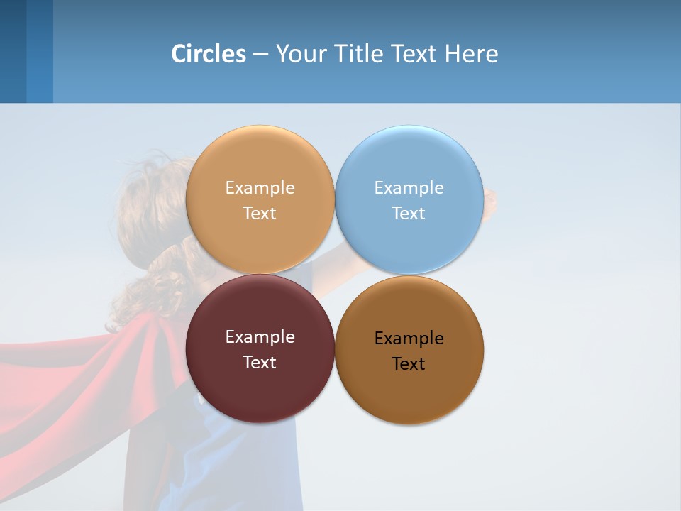 A Child In A Superhero Costume PowerPoint Template