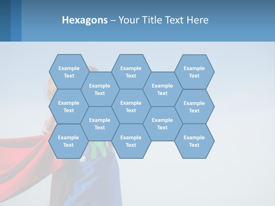 A Child In A Superhero Costume PowerPoint Template