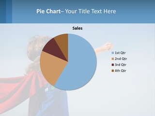 A Child In A Superhero Costume PowerPoint Template