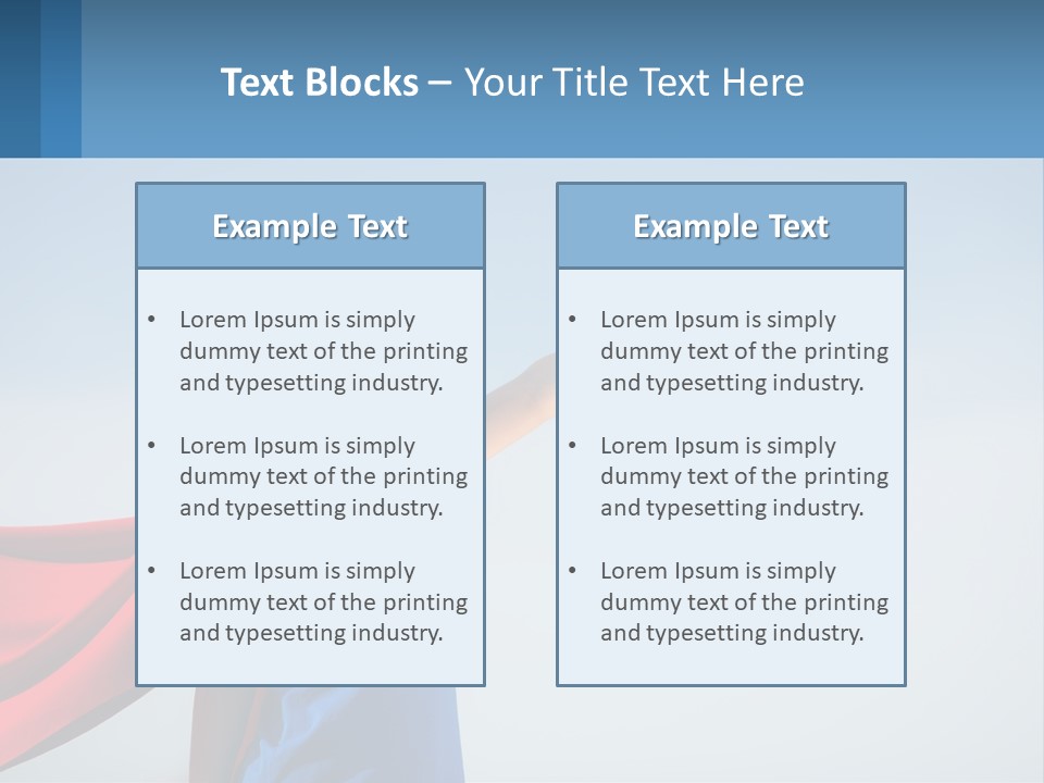 A Child In A Superhero Costume PowerPoint Template