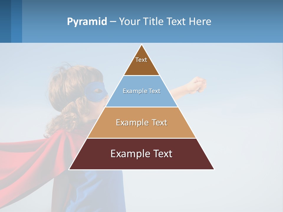 A Child In A Superhero Costume PowerPoint Template