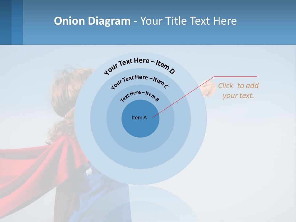 A Child In A Superhero Costume PowerPoint Template