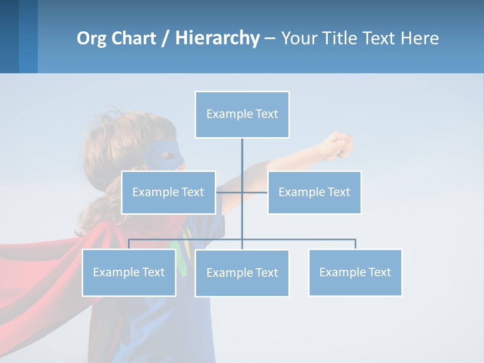 A Child In A Superhero Costume PowerPoint Template