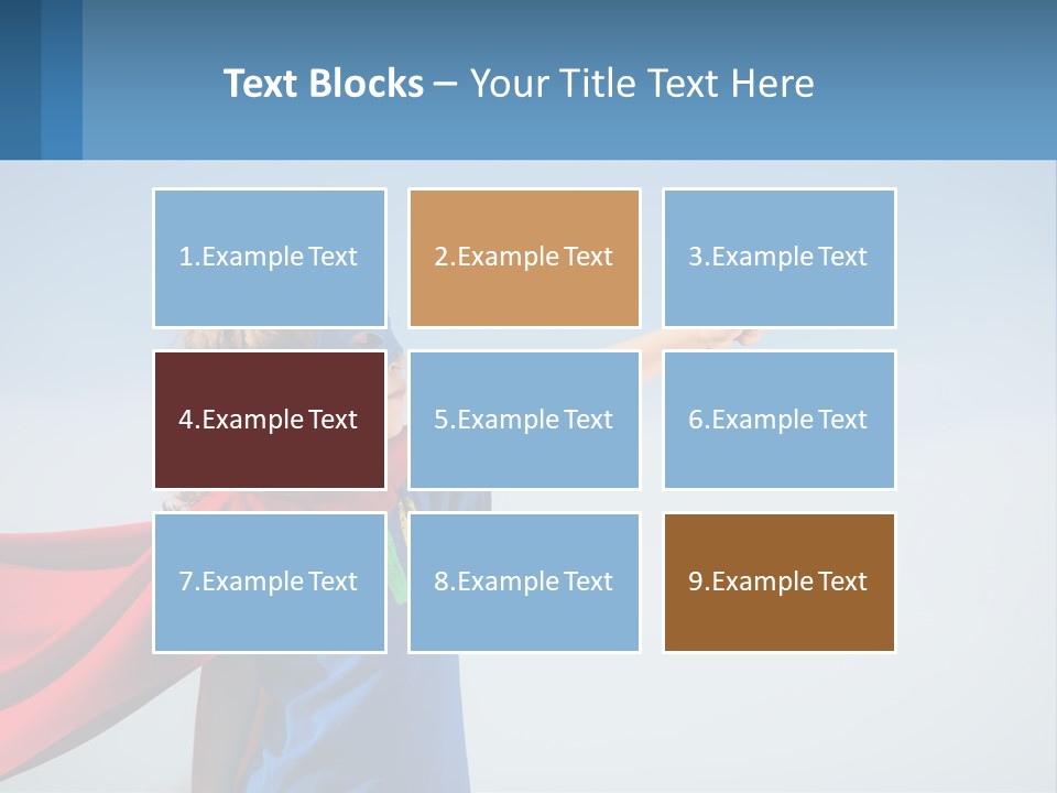 A Child In A Superhero Costume PowerPoint Template