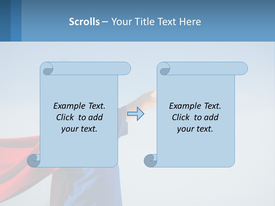 A Child In A Superhero Costume PowerPoint Template