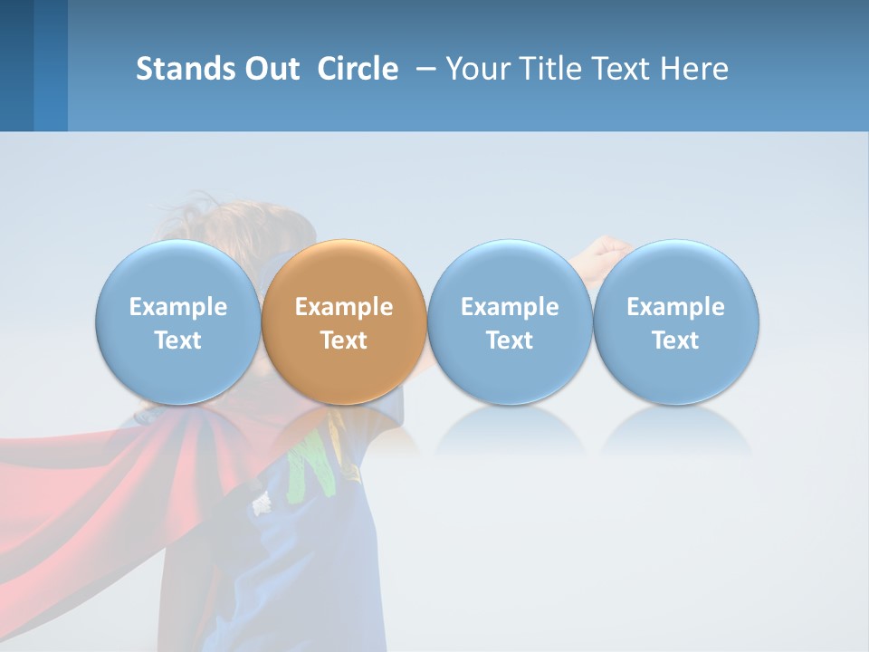 A Child In A Superhero Costume PowerPoint Template
