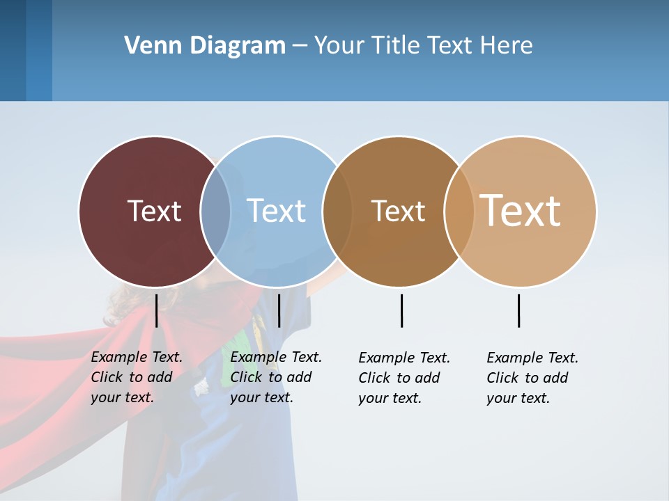 A Child In A Superhero Costume PowerPoint Template