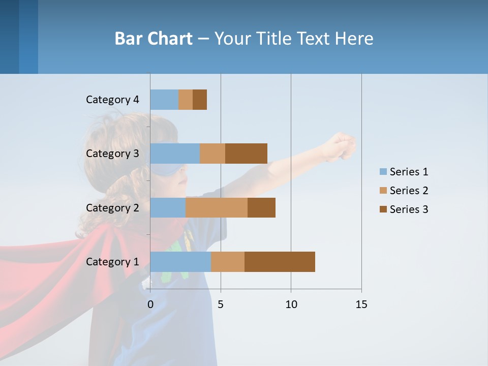 A Child In A Superhero Costume PowerPoint Template