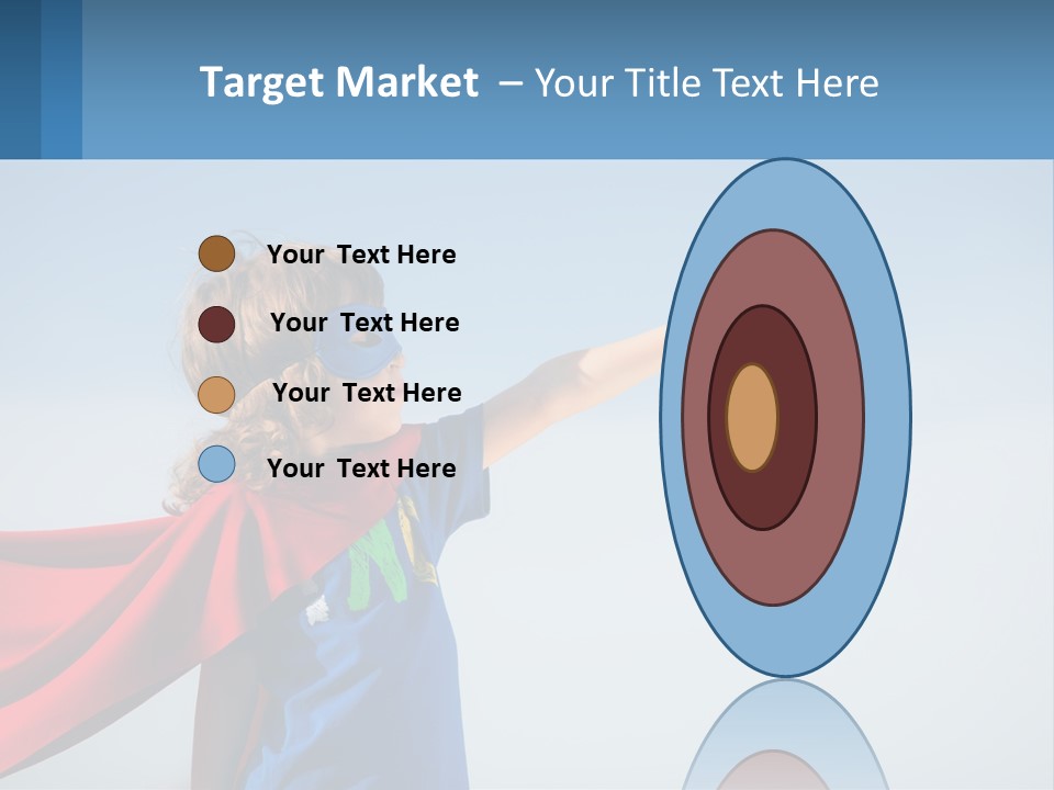 A Child In A Superhero Costume PowerPoint Template