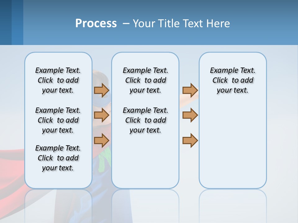 A Child In A Superhero Costume PowerPoint Template