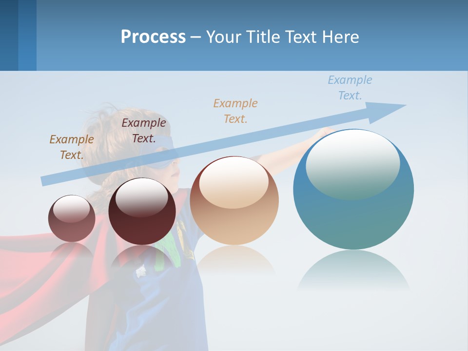 A Child In A Superhero Costume PowerPoint Template