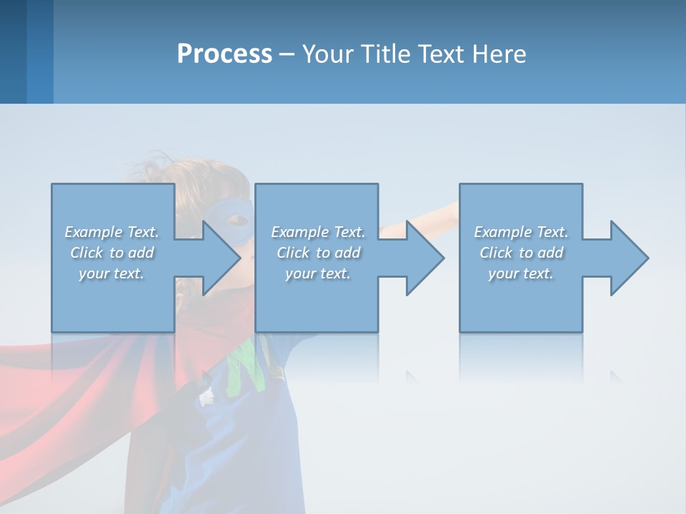 A Child In A Superhero Costume PowerPoint Template
