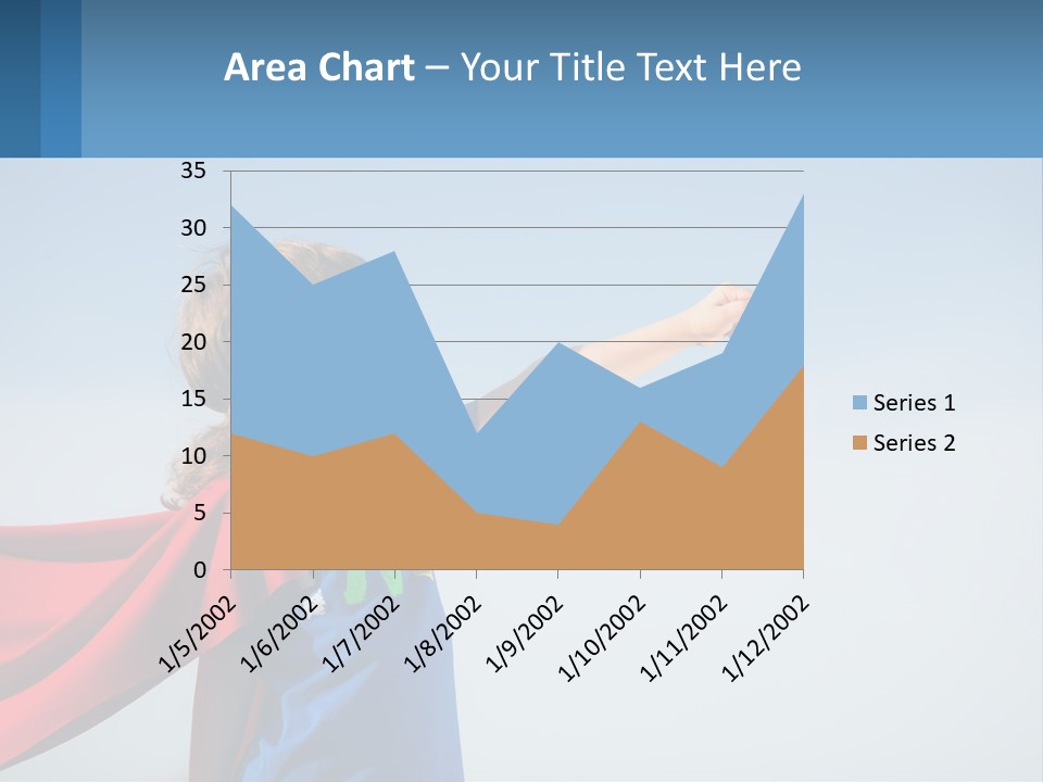 A Child In A Superhero Costume PowerPoint Template
