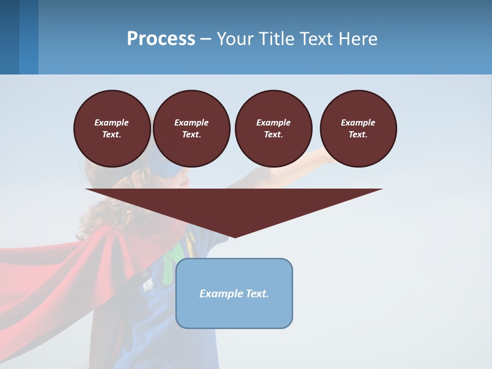 A Child In A Superhero Costume PowerPoint Template