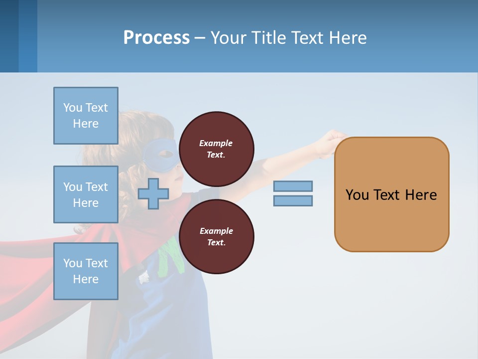 A Child In A Superhero Costume PowerPoint Template