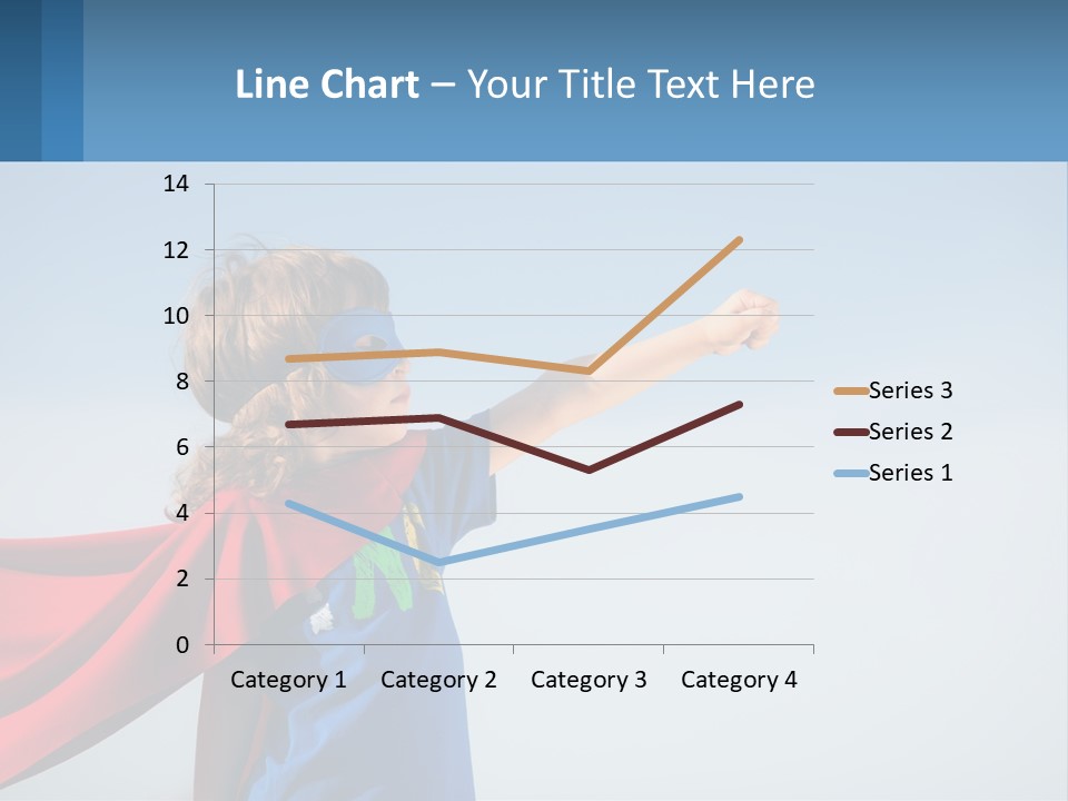 A Child In A Superhero Costume PowerPoint Template